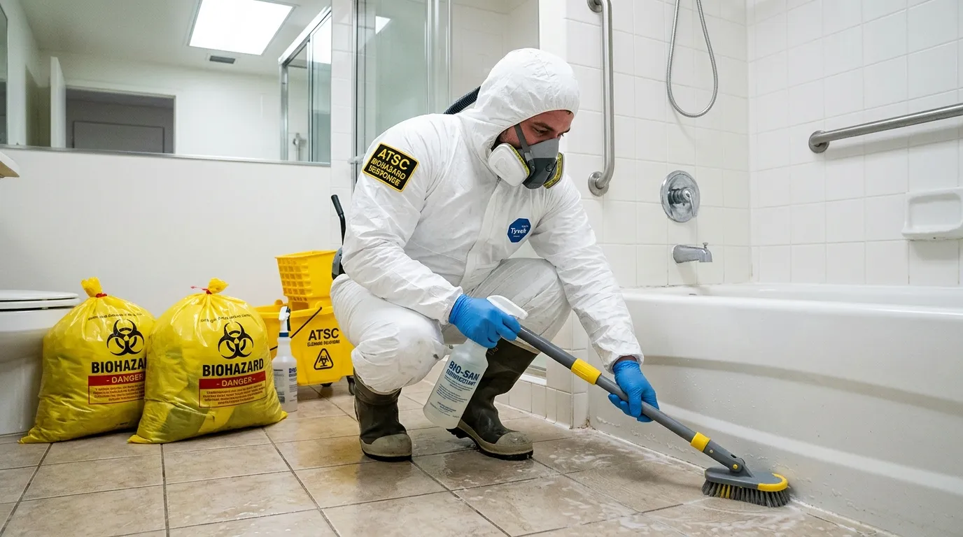 Decontamination equipment deployed for Blood Cleanup in Webster Groves